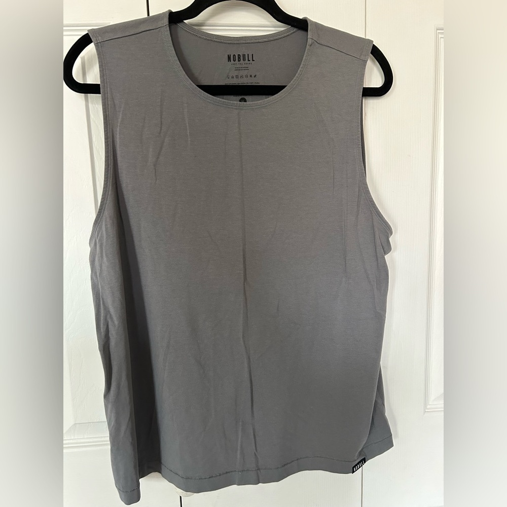 Women’s Gray NOBULL Sleeveless Tank Top Stretch Lightweight XL